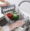 Fossa 20 Inch Sink Strainer Drain Telescopic Drain Basket with Adjustable Kitchen Drain Basket - Fossa Home