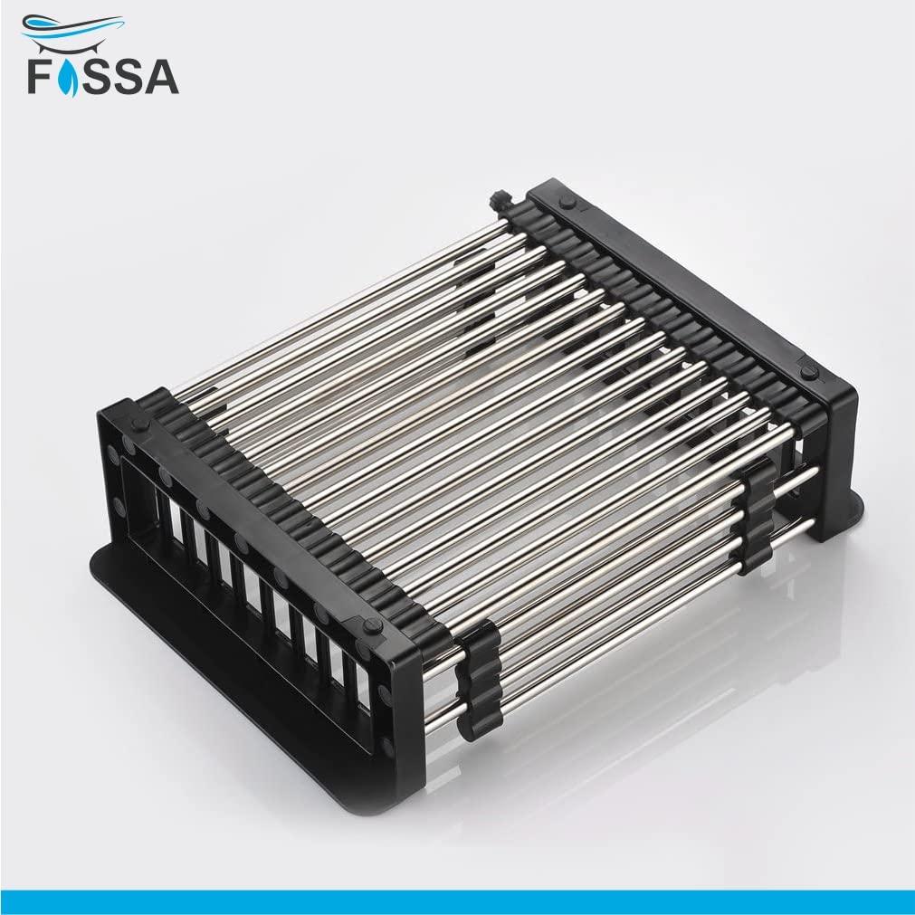 Fossa 20 inch Sink Strainer Drain Telescopic Drain Basket with Adjustable Kitchen Drain Basket - Fossa Home