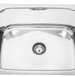 Fossa 20"x17"x09" inch Single Bowl Premium Stainless Steel Kitchen Sink With SS Coupling Glossy Finish - Fossa Home