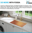 Fossa 24"x18"x10" Inch Single Bowl Premium Stainless Steel Handmade Kitchen Sink Rose Gold - Fossa Home