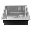 Fossa 24"x24"x10" Inch Single Bowl Premium Stainless Steel Handmade Kitchen Sink Silver - Fossa Home