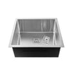 Fossa 24"x24"x10" Inch Single Bowl SS - 304 Grade Stainless Steel Handmade Kitchen Sink Silver - Fossa Home