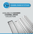 Fossa 24"x4" Shower Marble Tile Brushed Drain Side Hole Rectangular Floor Drain - Fossa Home