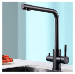 Fossa 3 - Way Kitchen Tap, 360° Swivel, Kitchen Mixer Tap for, 3 - in - 1 High Pressure Tap, Drinking Tap with Hot & Cold Water - Fossa Home