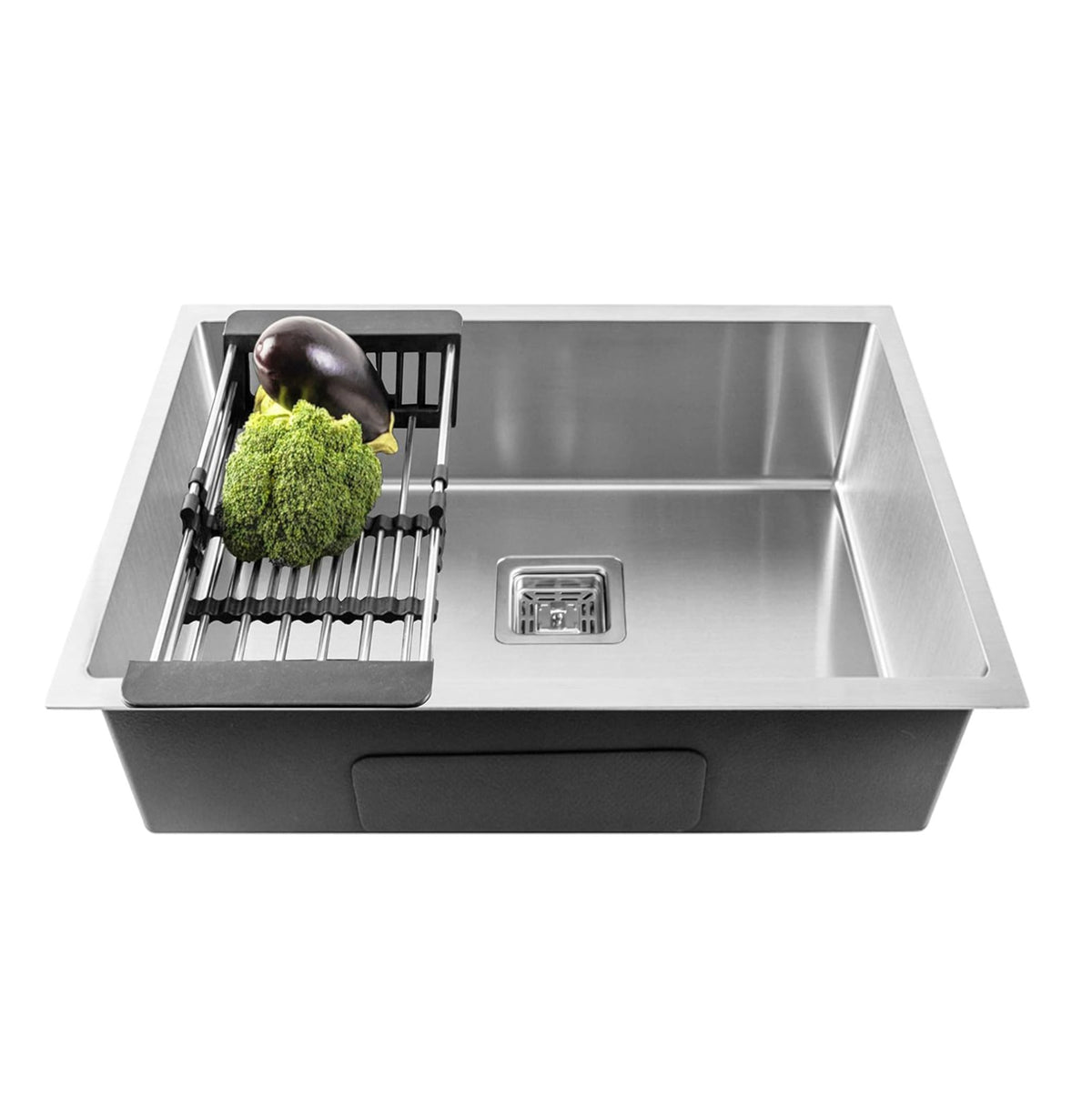 Fossa 30"x18"x10" Inch Single Bowl Premium Stainless Steel Handmade Kitchen Sink Silver - Fossa Home