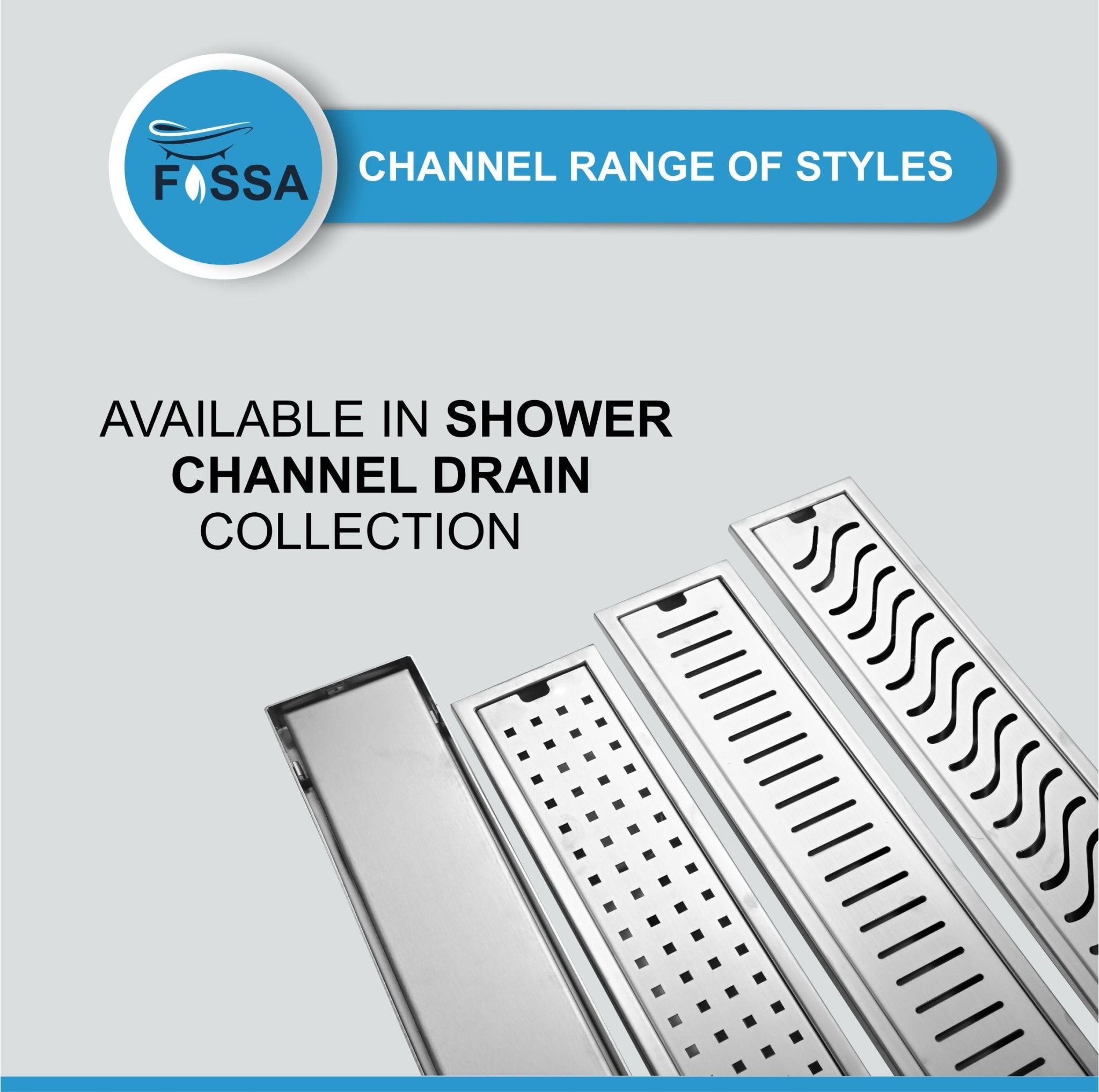 Fossa 30"x4" Shower Liner Brushed Drain Side Hole Floor Drain - Fossa Home