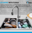 Fossa 32"x18"x10" Inch Double Bowl with Single Tap Hole Premium Handmade Kitchen Sink Silver - Fossa Home