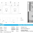 Fossa 32"x18"x10" Inch Double Bowl with Single Tap Hole Premium Handmade Kitchen Sink Silver - Fossa Home