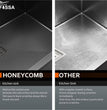 Fossa 37"x18"x10" Inch Double Bowl Honeycomb Embossed Kitchen Sink with Nano Coating (Black ) - Fossa Home