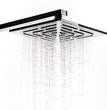 Fossa 4"x4"" Inch Square Fixed Stainless Steel Shower Head for Bathroom Luxury Hotel Luxury Bathroom Shower Head Unique Design ( Without Arm ) - Fossa Home