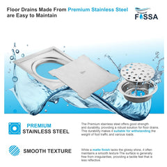 Floor drain stainless steel for bathroom 